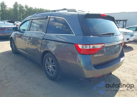 2013 Honda Odyssey Ex-L из США, поврежденный, VIN 5FNRL5H68DB023019